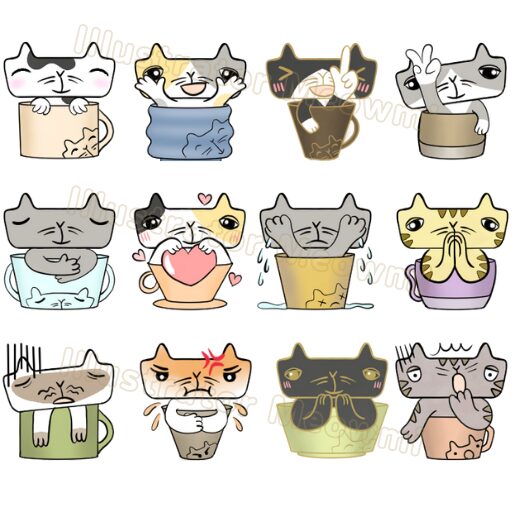 カップねこ絵文字