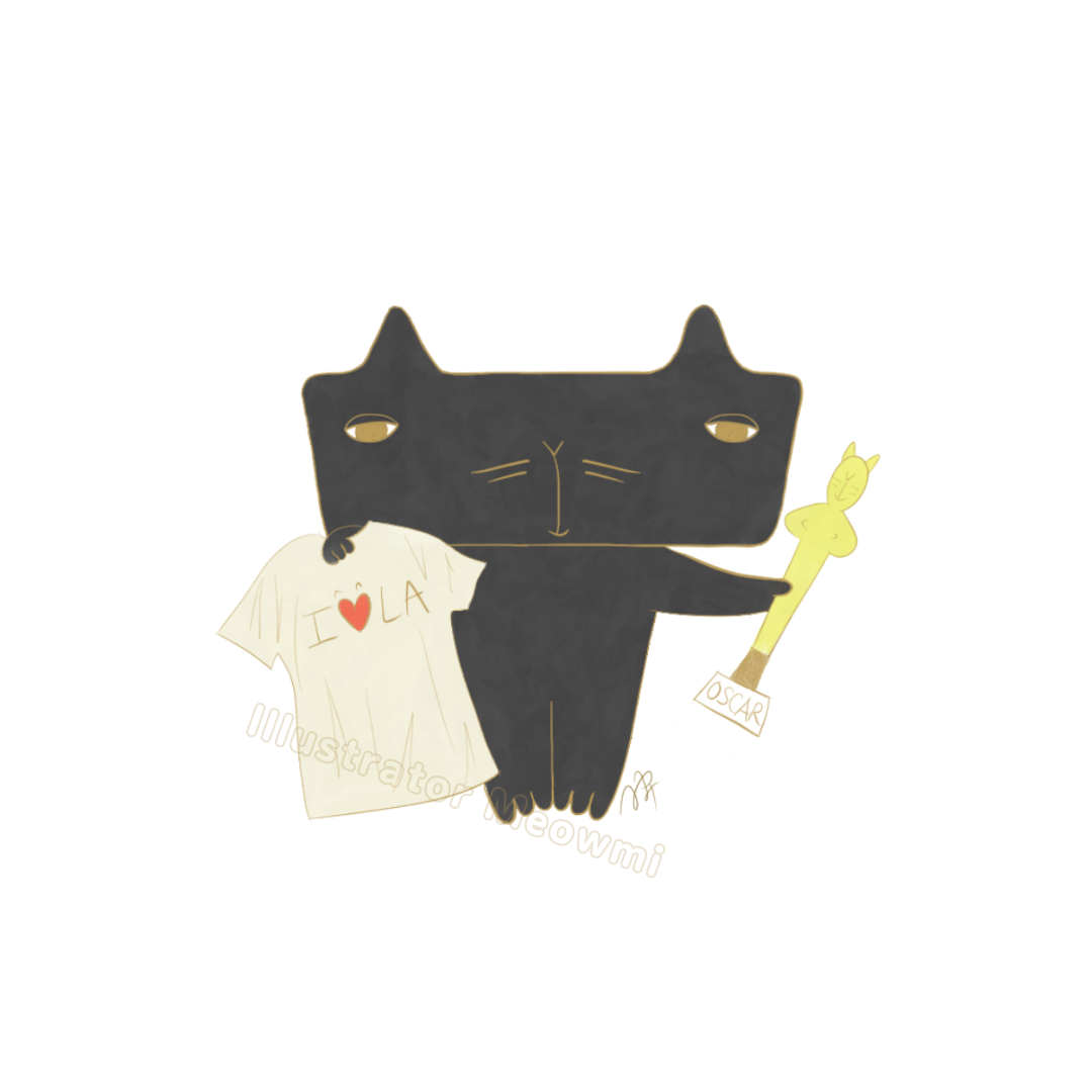 ハンマーねこ黒猫イラスト